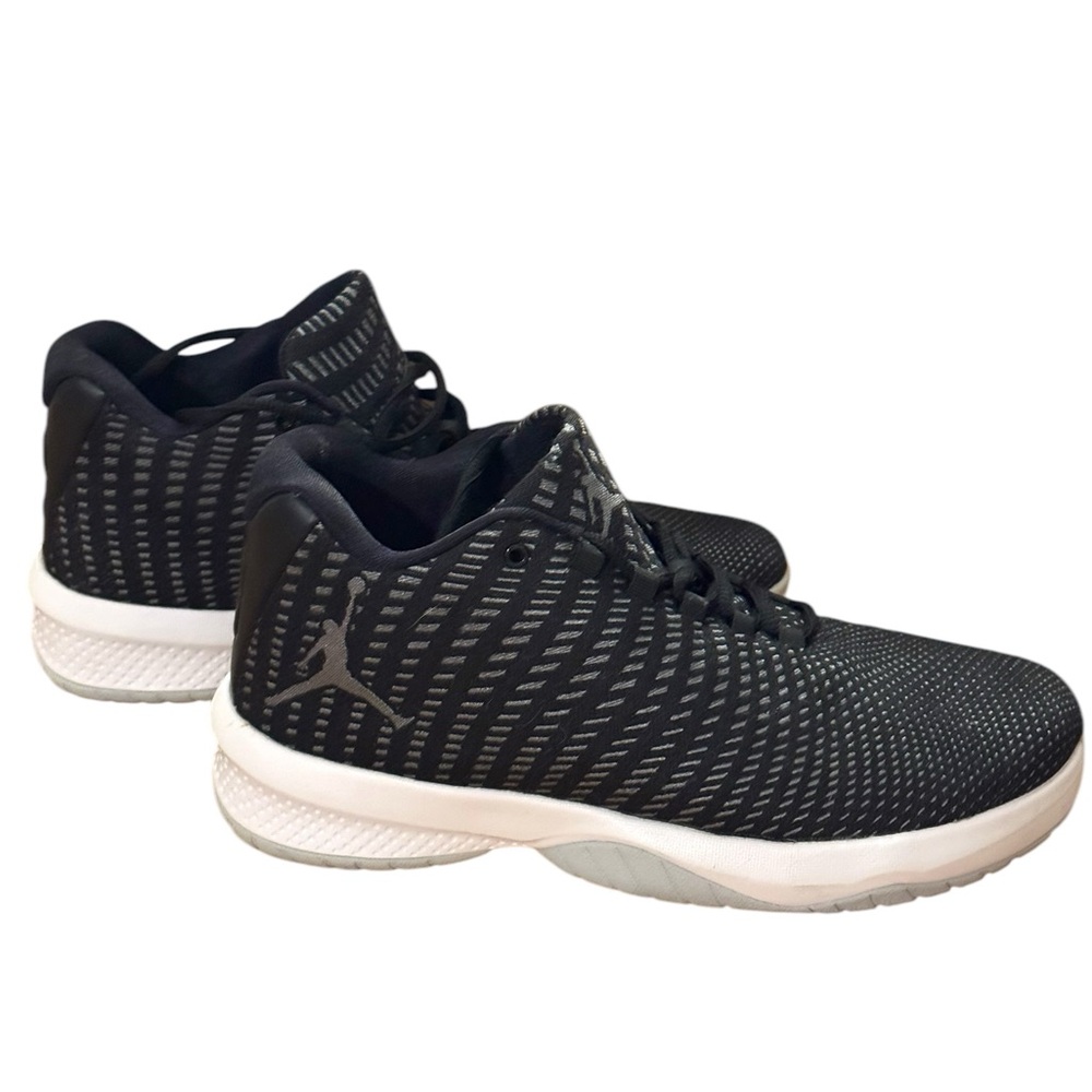 Jordan Black and White Athletic Shoes with Cushioned Sole